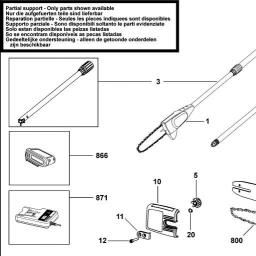 Black & Decker GPC1820L PRUNER spare parts