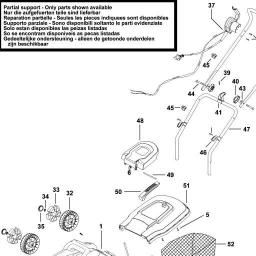 Black & Decker GR3800 ROTARY MOWER spare parts