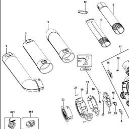 Black & Decker GWC36N BLOWER VAC spare parts
