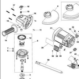 Black & Decker KG2200 ANGLE GRINDER spare parts