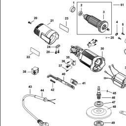 Black & Decker KG8200 SMALL ANGLE GRINDER spare parts