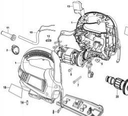 Black & Decker KS405 spare parts