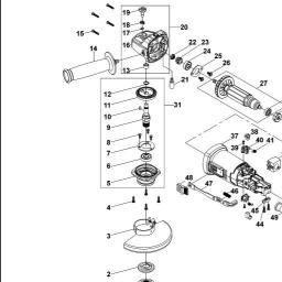 Black & Decker KTG16 ANGLE GRINDER spare parts