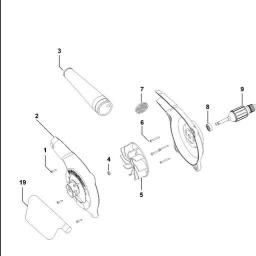 Black & Decker KTX5000 Blower Vac spare parts