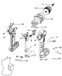 Black & Decker LDX172C CORDLESS DRILL spare parts
