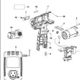 Black & Decker LXI10 IMPACT DRIVER spare parts