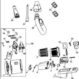 Black & Decker PD1420LP DUSTBUSTER spare parts