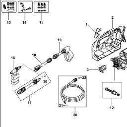 Black & Decker PW1300B PRESSURE WASHER spare parts