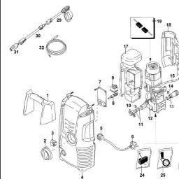 Black & Decker PW1300S PRESSURE WASHER spare parts