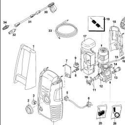 Black & Decker PW1400S PRESSURE WASHER spare parts