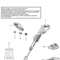 Black & Decker STC1820CM spare parts