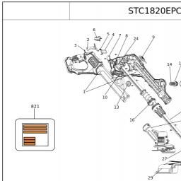 Black & Decker STC1820EPCB spare parts
