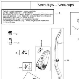 Black & Decker SVB520JW spare parts