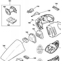 Black & Decker V4810BB DUSTBUSTER spare parts