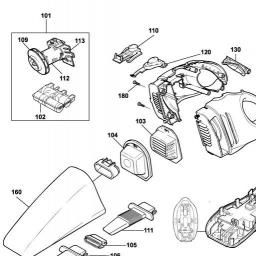 Black & Decker V9650 DUSTBUSTER spare parts