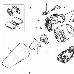 Black & Decker WV6015 DUSTBUSTER spare parts