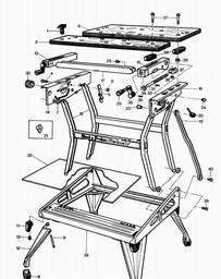 Black & Decker 79-034 WORKMATE spare parts