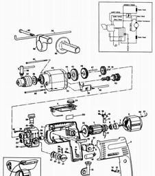 Black & Decker D306E DRILL spare parts