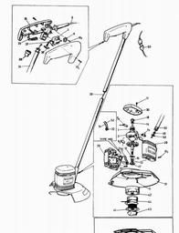 Black & Decker D409D STRING TRIMMER spare parts
