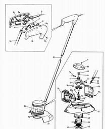 Black & Decker D409 STRING TRIMMER spare parts