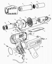 Black & Decker BD3000 HEATGUN spare parts