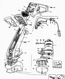 Black & Decker CF12 STRING TRIMMER spare parts