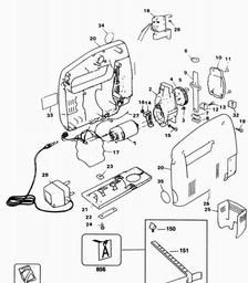 Black & Decker C310 JIGSAW spare parts