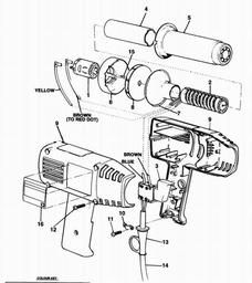 Black & Decker BD1600 HEATGUN spare parts