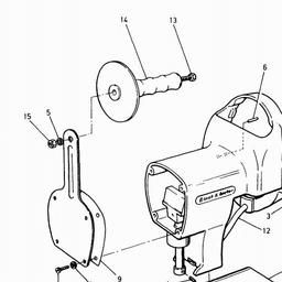 Black & Decker D986 JIGSAW ATTACH spare parts