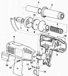 Black & Decker BD1400 HEATGUN spare parts