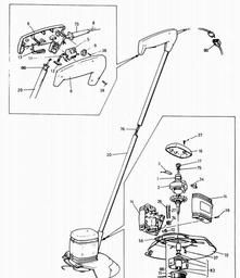 Black & Decker D510 STRING TRIMMER spare parts