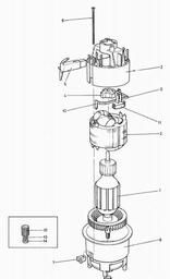 Black & Decker E73-------A MOTOR PACK spare parts