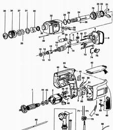 Black & Decker P8023 ROTARY HAMMER spare parts
