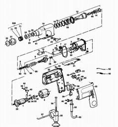 Black & Decker P8018 ROTARY HAMMER spare parts