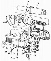 Black & Decker BD1602 HEATGUN spare parts