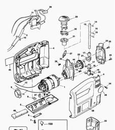 Black & Decker DN535S SCROLLER JIGSAW spare parts