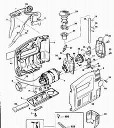 Black & Decker BD538SE SCROLLER JIGSAW spare parts
