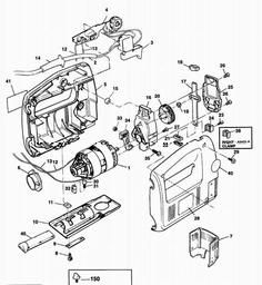 Black & Decker BD533E JIGSAW spare parts
