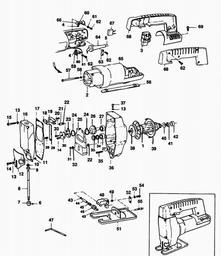 Black & Decker P4104 JIGSAW spare parts