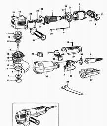 Black & Decker SR800E SANDER/GRINDER spare parts