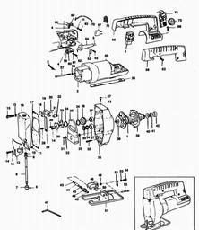 Black & Decker P4404 JIGSAW spare parts