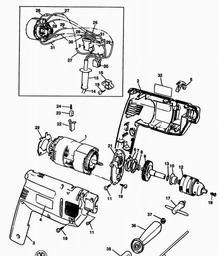 Black & Decker BD164R HAMMER DRILL spare parts