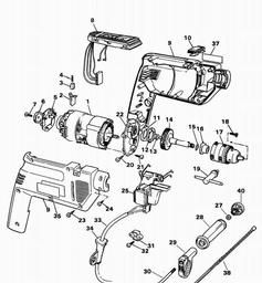 Black & Decker BD156 DIGITAL DRILL spare parts