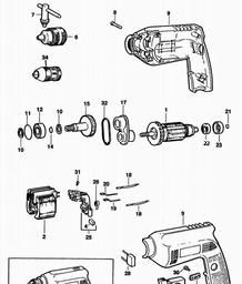 Black & Decker P1177A DRILL spare parts