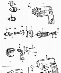Black & Decker P1178A DRILL spare parts