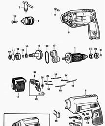 Black & Decker P1179 DRILL spare parts