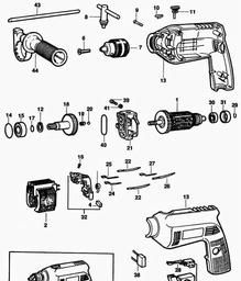 Black & Decker 127194 HAMMER DRILL spare parts