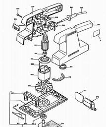 Black & Decker DN49 ORBITAL SANDER spare parts