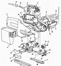 Black & Decker BD282E POWERFILE spare parts
