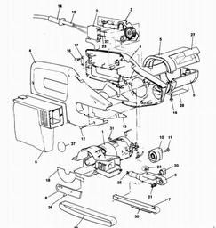 Black & Decker BD292E POWERFILE spare parts